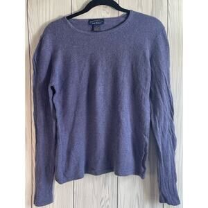 Charter Club 2 Ply Cashmere Sweater Purple Size Medium